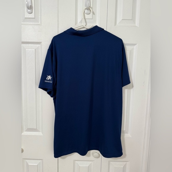 Nike Men’s Dri-Fit Golf Polo Blue Color block Short Sleeve Shirt Standard fit L - Picture 3 of 7